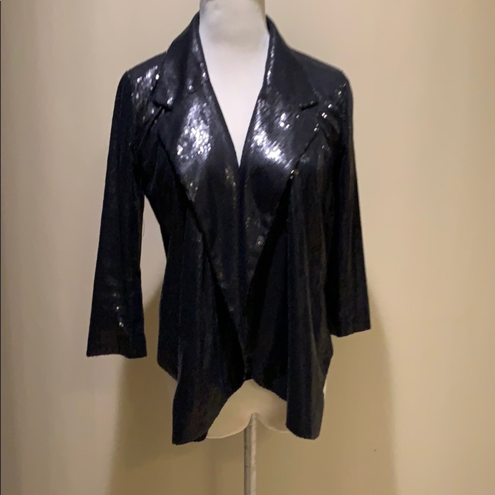 NYC Boutique Black Sequin Jacket  Small